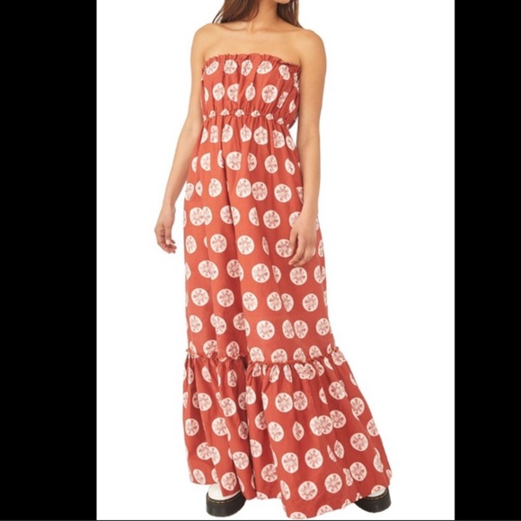 NWOT Free People Leanna Bandeau Midi Dress - Picture 8 of 8